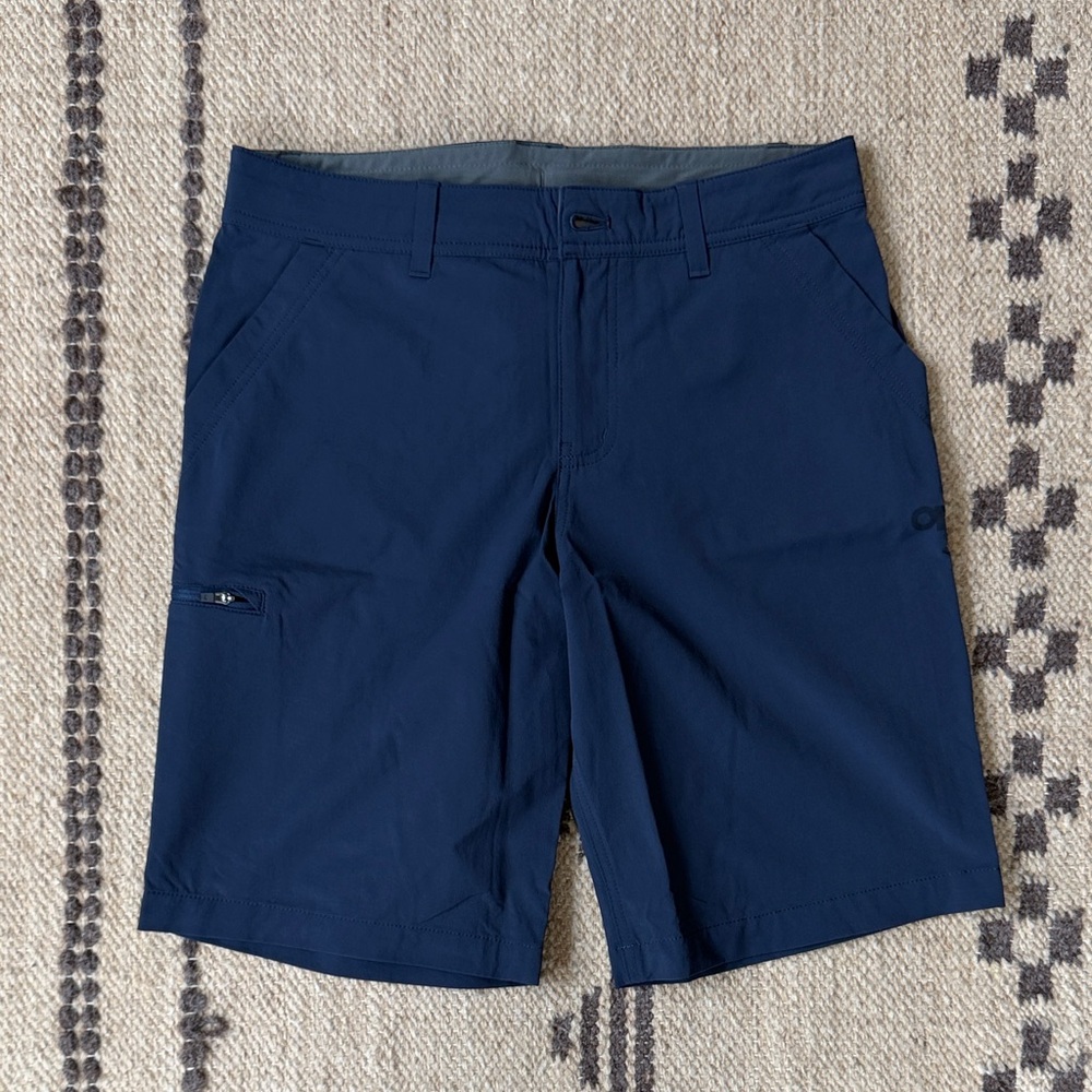 Outdoor Research Dark Blue Flat Front Shorts